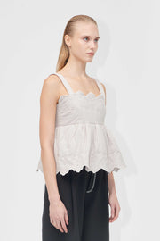 Stine Goya Adjustable Buckle Top Top Wild Quilted Flowers