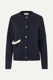 Stine Goya Crewneck Button-up Cardigan Knit Lucky Horse