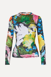 Stine Goya Elastic Long Sleeve Top Top Flowers Under The Sun