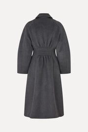Stine Goya Elastic Waist Raglan Long Coat Outerwear Graphite