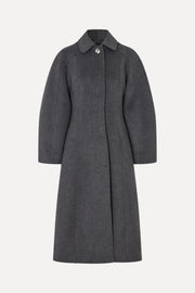 Stine Goya Elastic Waist Raglan Long Coat Outerwear Graphite