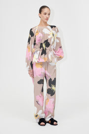 Stine Goya Elasticated Long Pants Pants Wild Flowers
