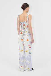 Stine Goya Elasticated Long Pants Pants Skyfall Flowers