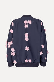 Stine Goya Floral Bomber Jacket Outerwear Pink Petunia