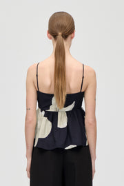 Stine Goya Floral Peplum Top Top Yellow Petunias