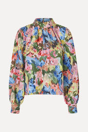 Stine Goya Gathered Long Sleeve Top Top Loves Me, Loves Me Not