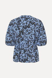 Stine Goya Gathered Tie Short Sleeve Top Top Night Ditzy Floral / Day Ditzy Floral