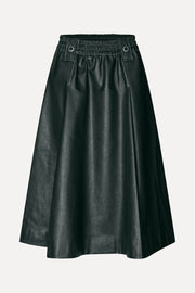 Stine Goya Gathered Waist Midi Skirt Skirt Dark Green