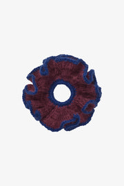 Stine Goya Knitted Scrunchie Accessories Merlot / Navy