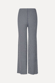 Stine Goya Long Flare Knit Pants Knit Soft Striped Rib