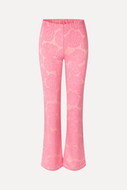 Stine Goya Long Flared Elasticated Pants Pants Rose Relief