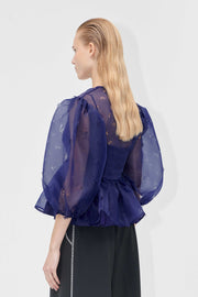 Stine Goya Long Sleeve Bow Top Top Ditzy Floral