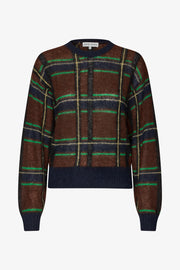 Stine Goya Long Sleeve Crewneck Knit Knit Crosschecks