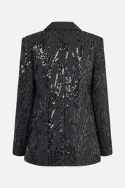 Stine Goya Long Sleeve Fitted Blazer Jacket Abstract Embellishment