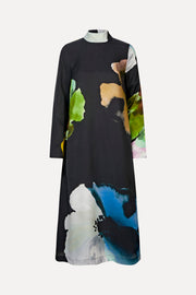 Stine Goya Long Sleeve Midi Dress Dress Watercolor Bloom Maxi