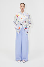 Stine Goya Long Sleeve Shirt Top Skyfall Flowers