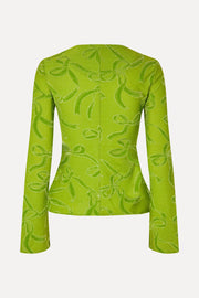 Stine Goya Long Sleeve Tie Front Top Top Ribbons