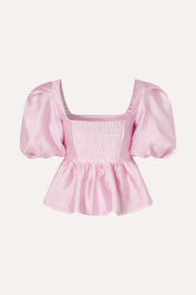 Stine Goya Ribbed Back Panel Top Top Pastel Pink