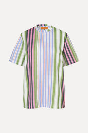 Stine Goya Short Sleeve T-Shirt Top Forest Stripe