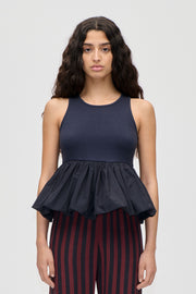 Stine Goya Sleeveless Balloon Top Top Deep Well