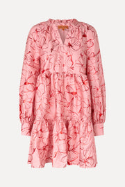 Stine Goya Tier Voluminous Mini Dress Dress Foil Foliage