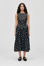 Stine Goya Voluminous Midi Dress Dress Quilted Dots