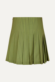 Stine Goya Windbreaker Pleated Skirt Skirt Green Stripes / Pink