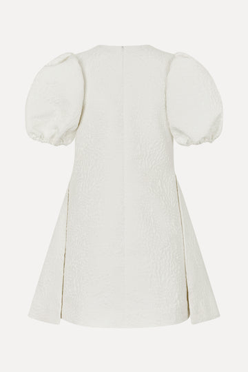 Stine Goya Angled Pleat Mini Dress Dress Artist Flower Relief