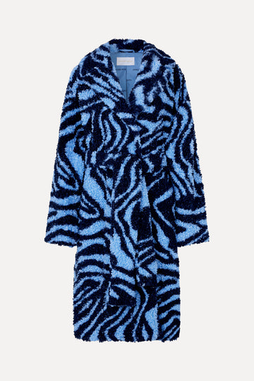 Stine Goya Bellflower Coat Coat 4028 Moirée Blue