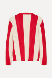 Stine Goya Boxy Motif Sweater Knit Equestrian Stripes