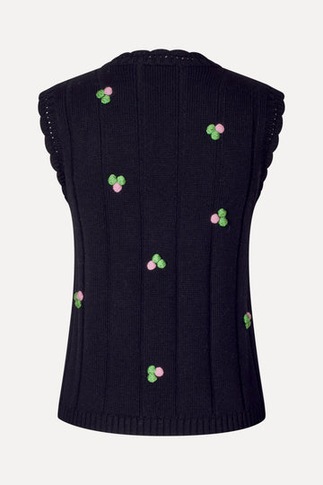 Stine Goya Bubble Knit Vest Knit Black