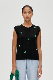 Stine Goya Bubble Knit Vest Knit Black