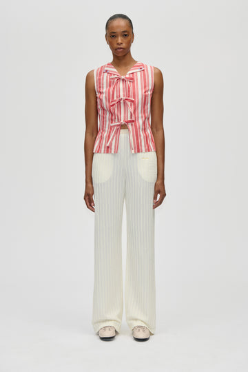 Stine Goya Casual Elasticated Pants Pants Cream