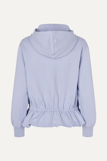 Stine Goya Cinched Waist Sweatshirt Top Brunnera Blue