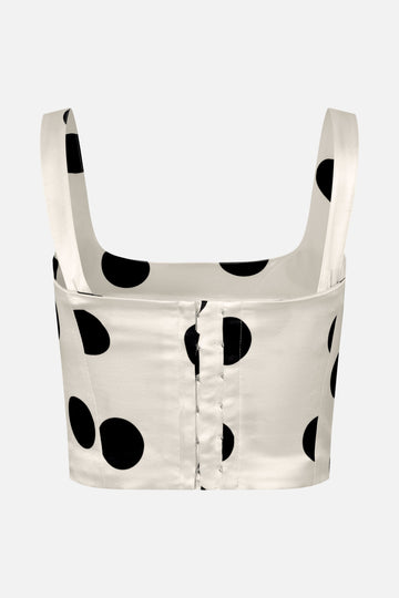 Stine Goya Corset Top Top Black Dots