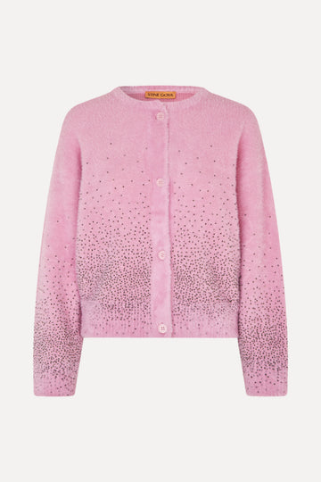 Stine Goya Crewneck Cardigan Knit Rose Blossom