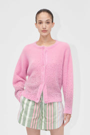 Stine Goya Crewneck Cardigan Knit Rose Blossom
