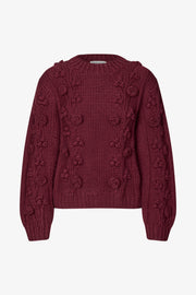 Stine Goya Crewneck Jumper Knit Flower Relief