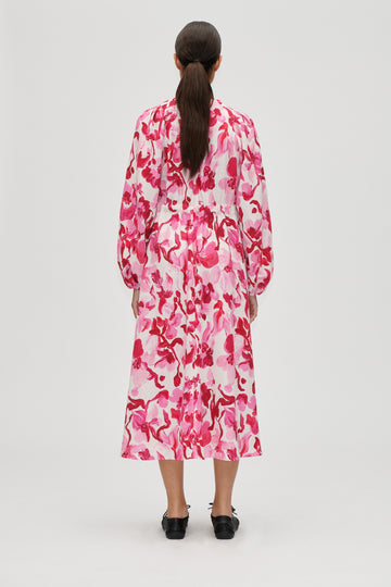 Stine Goya Double Buckle Raglan Midi Dress Dress Brush Stroke Magnolias