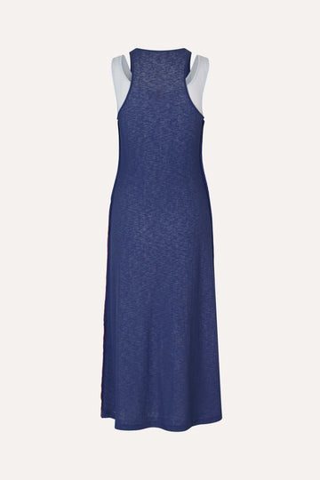 Stine Goya Double Layer Tank Dress Dress Light Blue / Midnight Blue