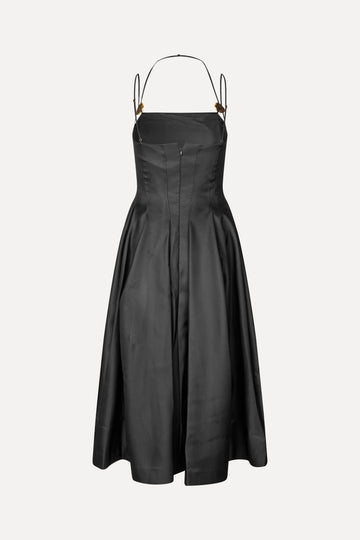 Stine Goya Double Strap High-Volume Dress Dress Black