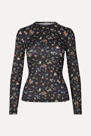 Stine Goya Elastic Long Sleeve Top Top Magnolia Garden