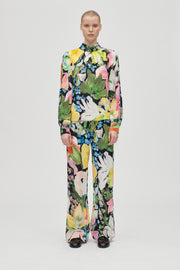 Stine Goya Elasticated Long Pants Pants Flowers Under The Sun
