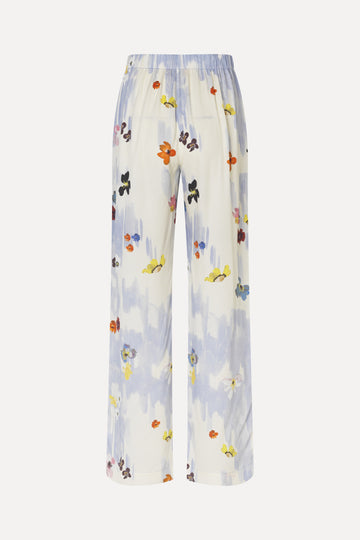 Stine Goya Elasticated Long Pants Pants Skyfall Flowers