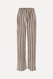 Stine Goya Elasticated Long Pants Pants Ivory Stripes