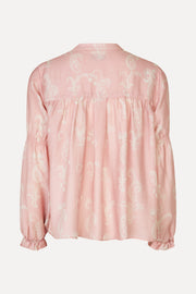 Stine Goya Elasticated Long Sleeve Top Top Cherries On A Paisley