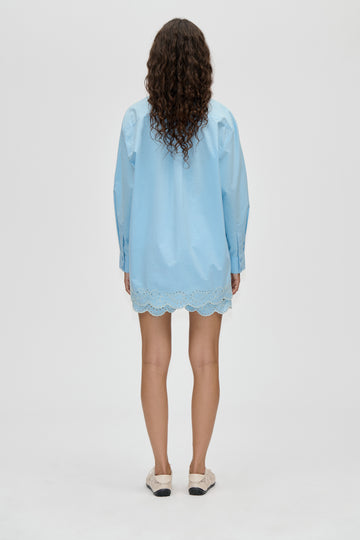 Stine Goya Elasticated Shorts Shorts Teapot Blue