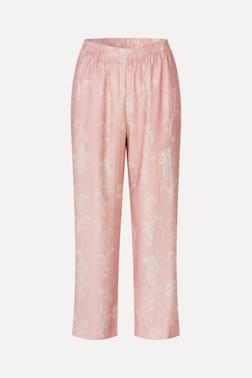 Stine Goya Elasticated Waistband Cropped Pants Pants Cherries On A Paisley