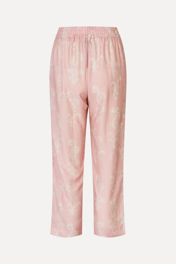 Stine Goya Elasticated Waistband Cropped Pants Pants Cherries On A Paisley