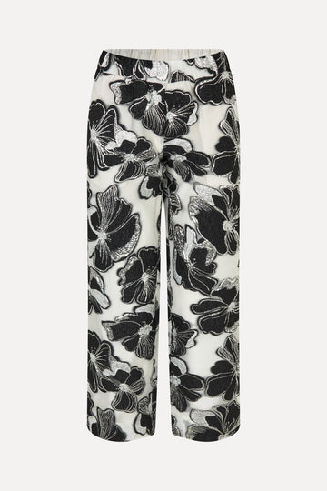 Stine Goya Elasticated Waistband Pants Pants Anemone Jacquard